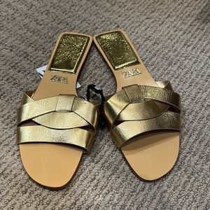 Zara Gold Sandals